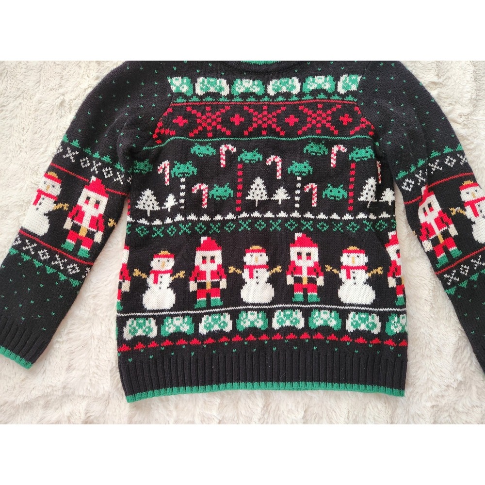 Holiday Time Boy's Gaming Crewneck Christmas Sweater Size XS (4-5) - Picture 6 of 6